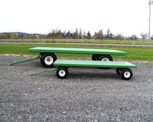 Two Different Sized Tracking Trailers